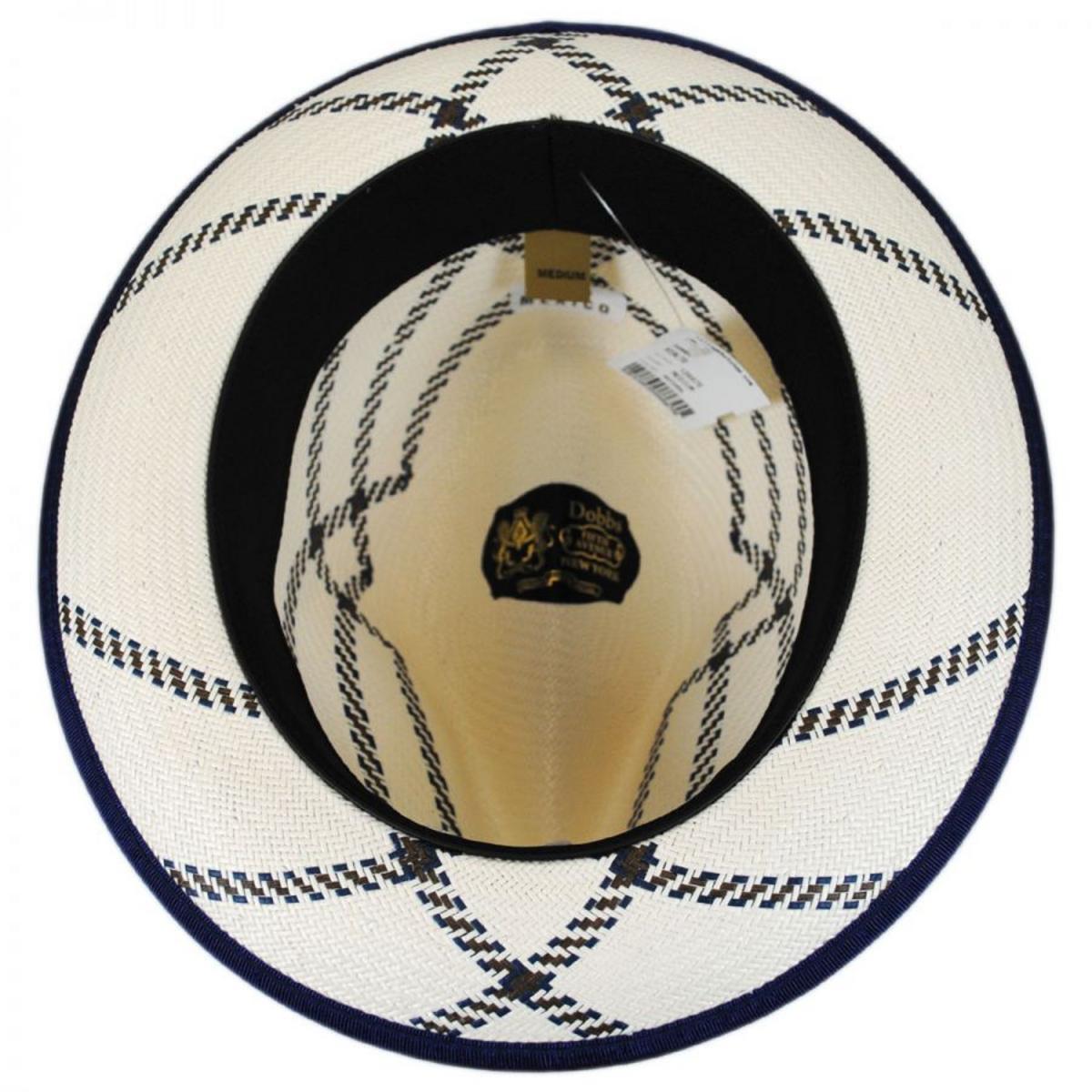 Dobbs | Rialto Shantung Straw Trilby Fedora Hat | 126975 | under | NATURAL