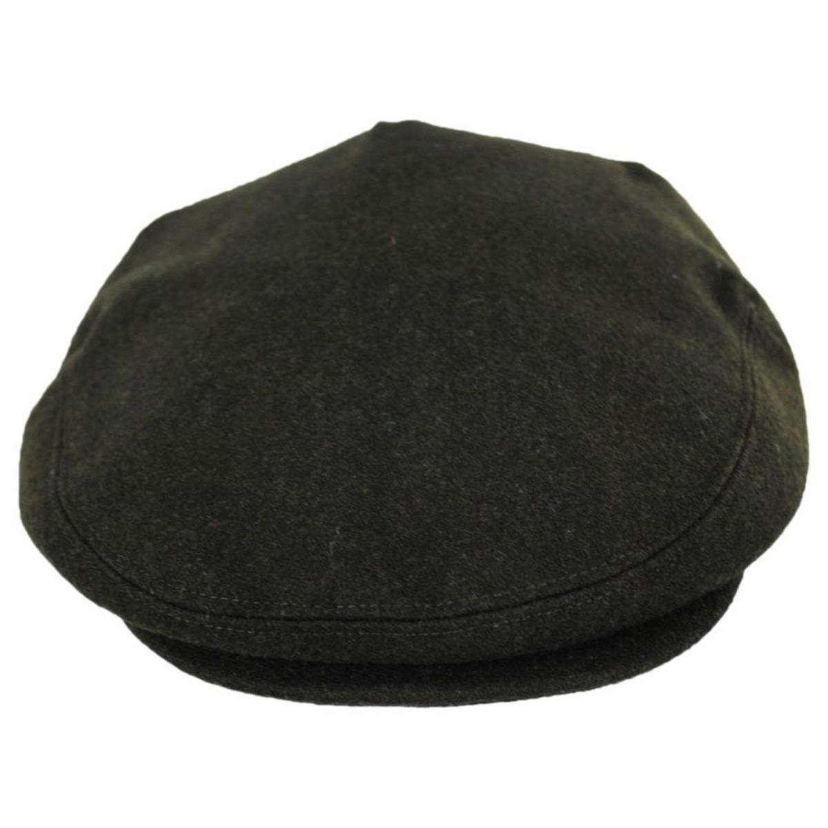 Jaxon Hats | Harlem Wool Blend Ivy Cap | 167733 | front | OLIVE GREEN