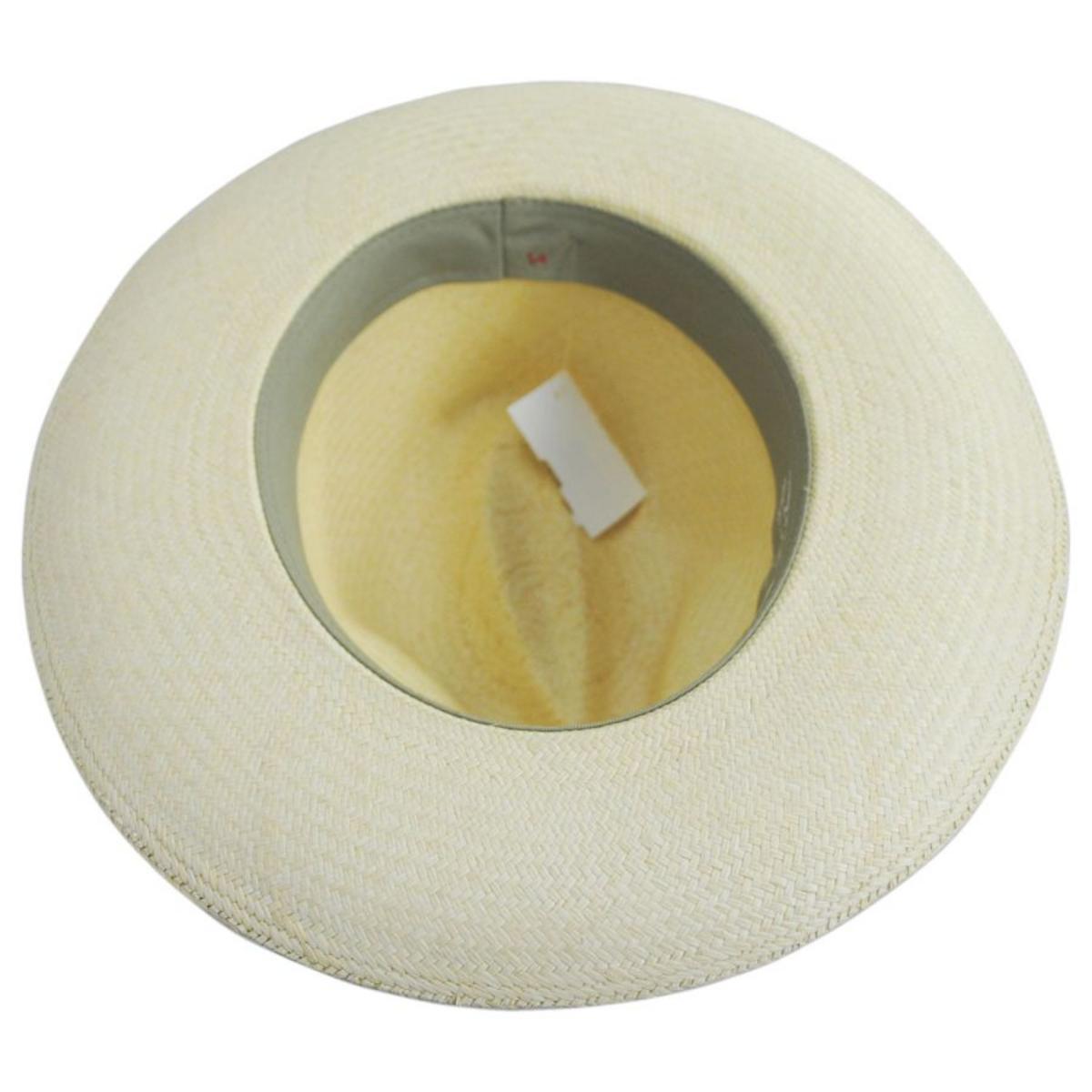 Hats Montecristi | Panama Straw Grade 10 Clasico Center Pinch Fedora Hat | 127127 | under | NATURAL
