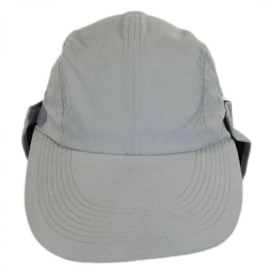 Dorfman Pacific | Microfibre Flap Baseball Cap | 200209 | front | GREY