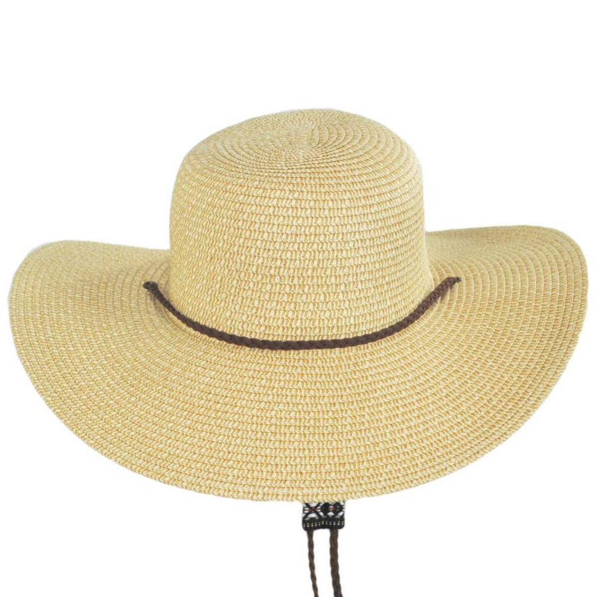 Cappelli | Merryl Toyo Braid Swinger with Chin Cord Sun Hat | 101263 | front | TEA