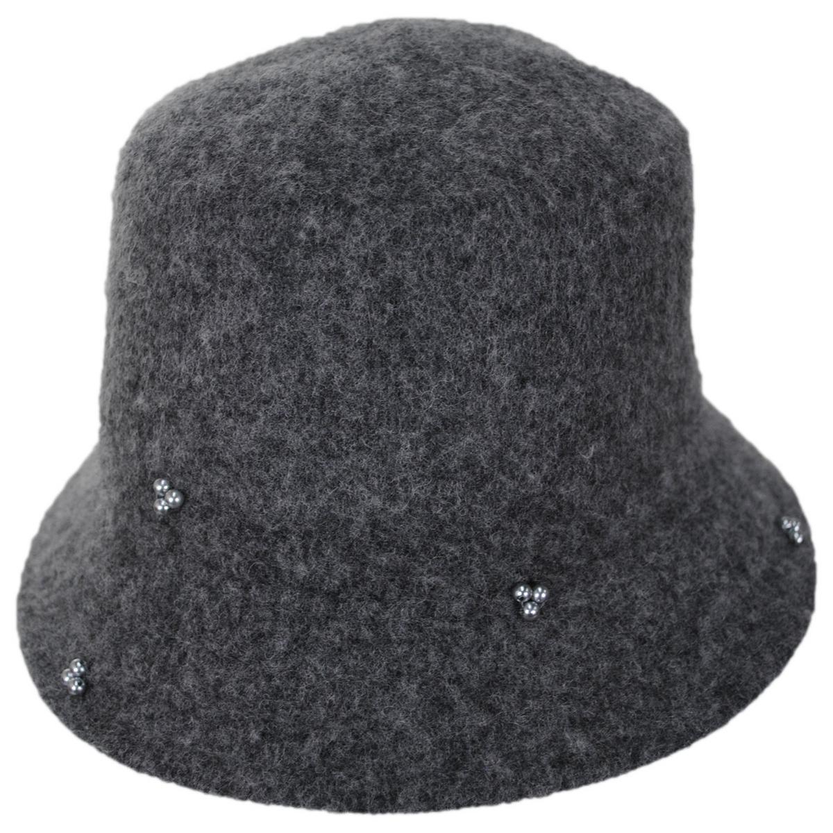 San Diego Hat Company | Glam Wool Knit Bucket Hat | 108654 | lead | CHARCOAL