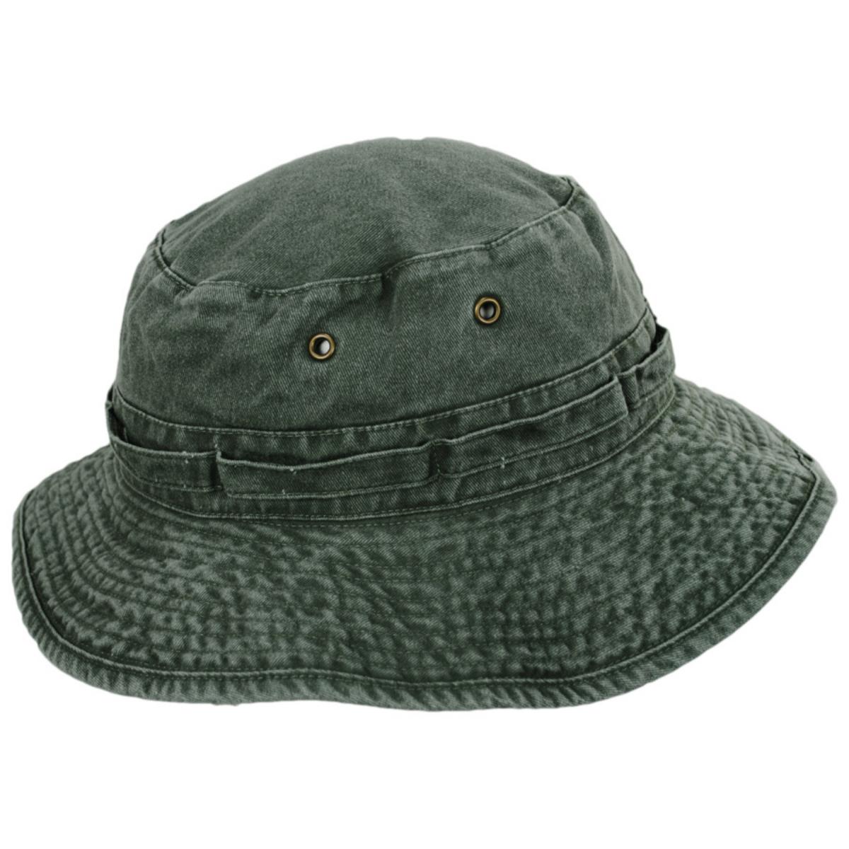 Village Hat Shop | VHS Cotton Booney Hat | 186650 | profile | OLIVE GREEN