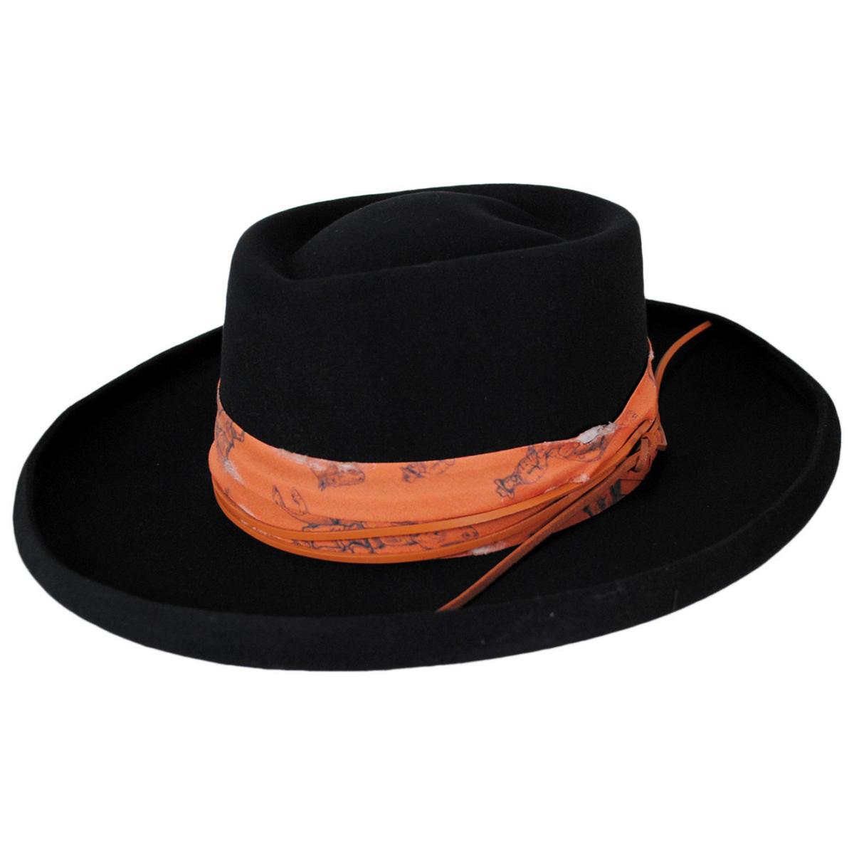 Renegade | Calamity Wool Felt Spade Western Hat | 133305 | lead | BLACK