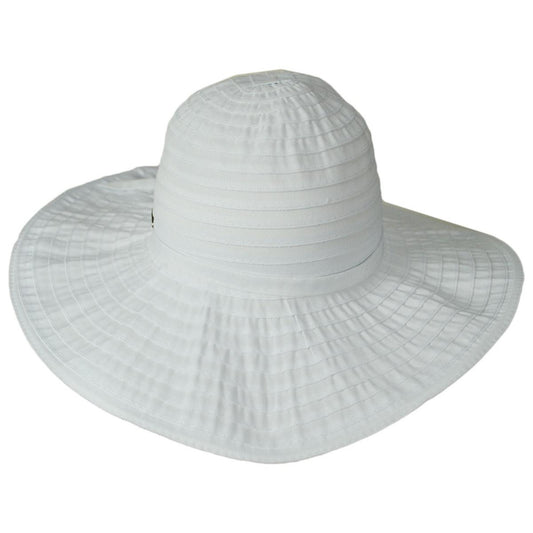 Panama Jack | Danio Ribbon Swinger Sun Hat | 110400 | front | WHITE