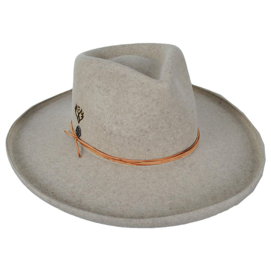 Biltmore | V.C. The Bones Wool Felt Fedora Hat | 130296 | lead | BRINDLE