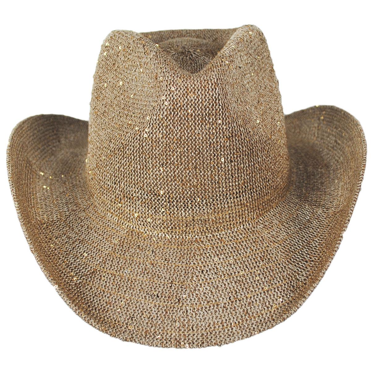 Jeanne Simmons | Brillar Knit Cowboy Hat | 106518 | front | NATURAL