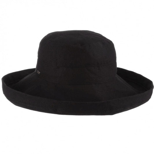 Scala | Lanikai Cotton Sun Hat | 106374 | lead | BLACK