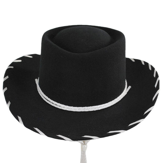 Eddy Bros | Kid's Woody Wool Felt Western Hat | 507600 | front | BLACK