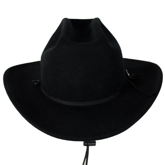 Stetson | Lakewood Crushable Wool Felt Western Hat | 130769 | front | BLACK