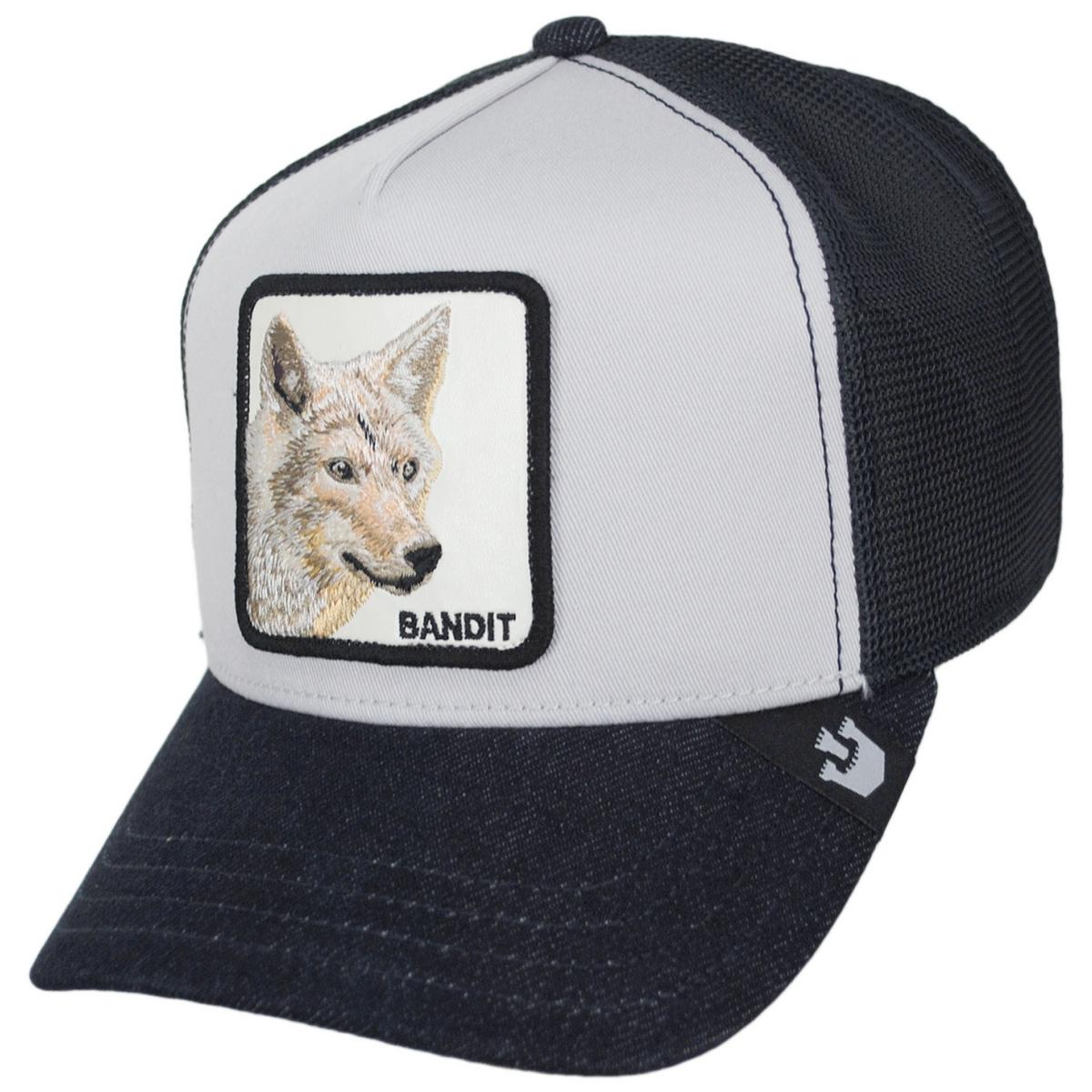 Goorin Bros | Bandit Coyote Mesh Trucker Snapback Baseball Cap | 200719 | lead | LIGHT GREY