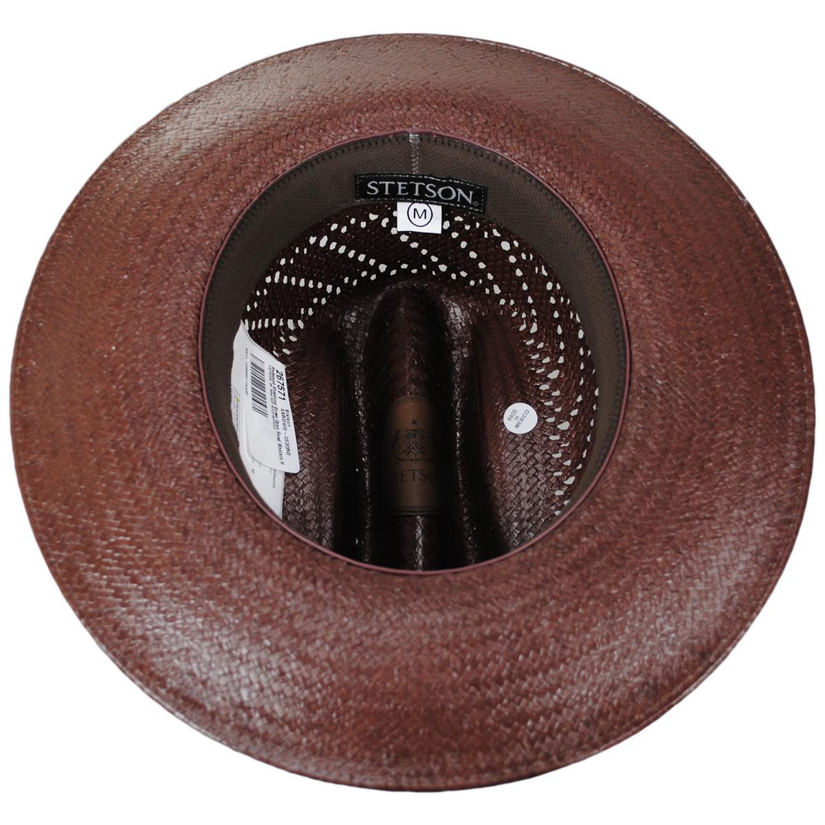 Stetson | Redwood Shantung Straw Open Road Western Hat | 127058 | under | REDWOOD