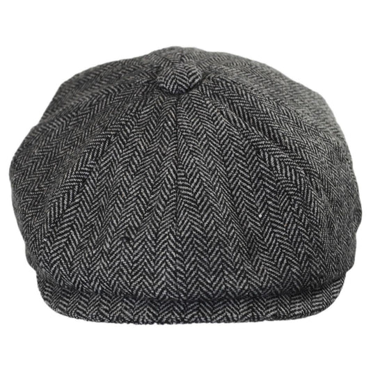 Wholesale Kid's Herringbone Wool Blend Newsboy Cap B2B Pre-Pack