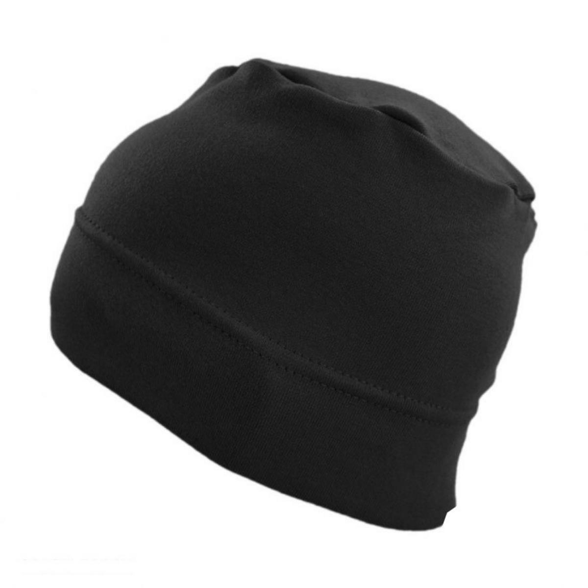Slumbercap | Cotton Beanie Hat | 500899 | lead | BLACK