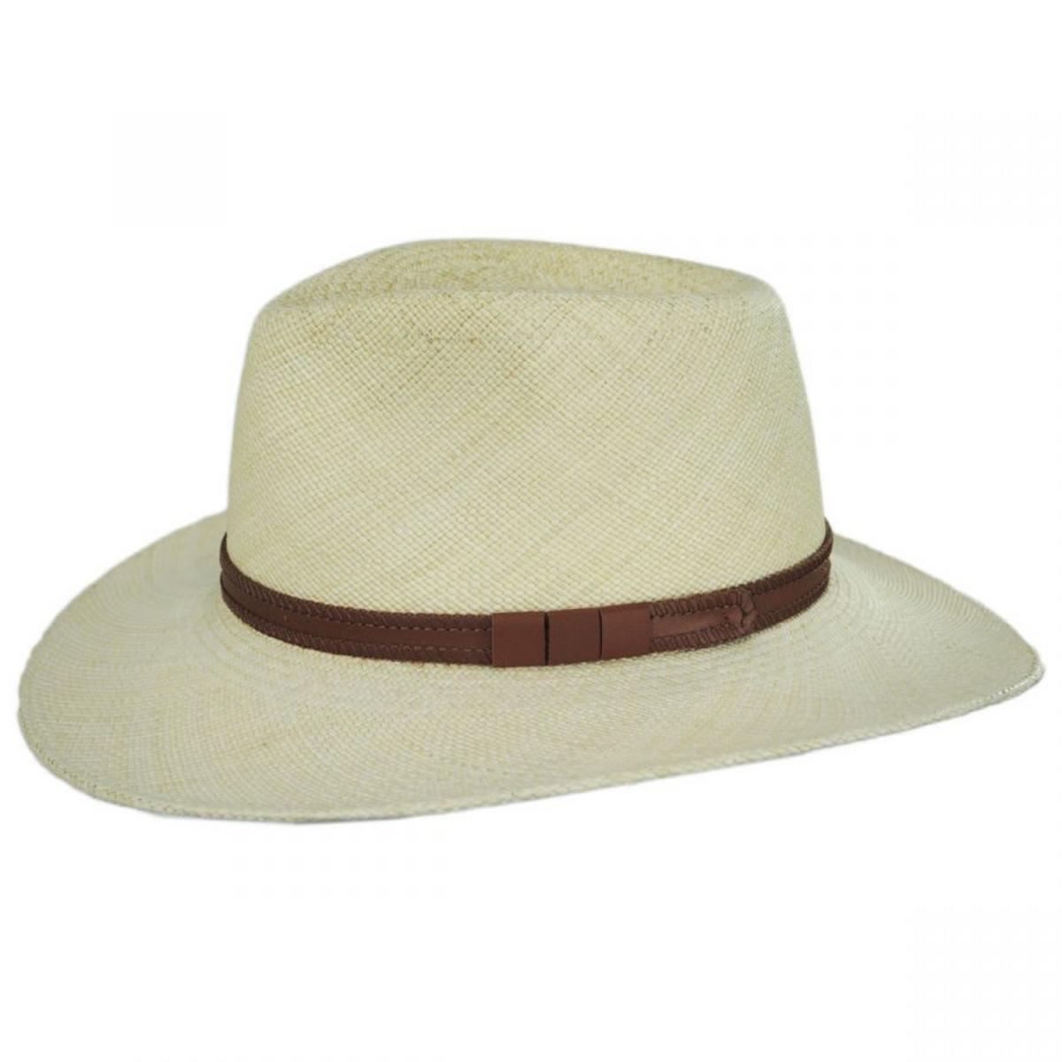 Bigalli | Vancouver Panama Straw Outback Hat | 129212 | profile | NATURAL