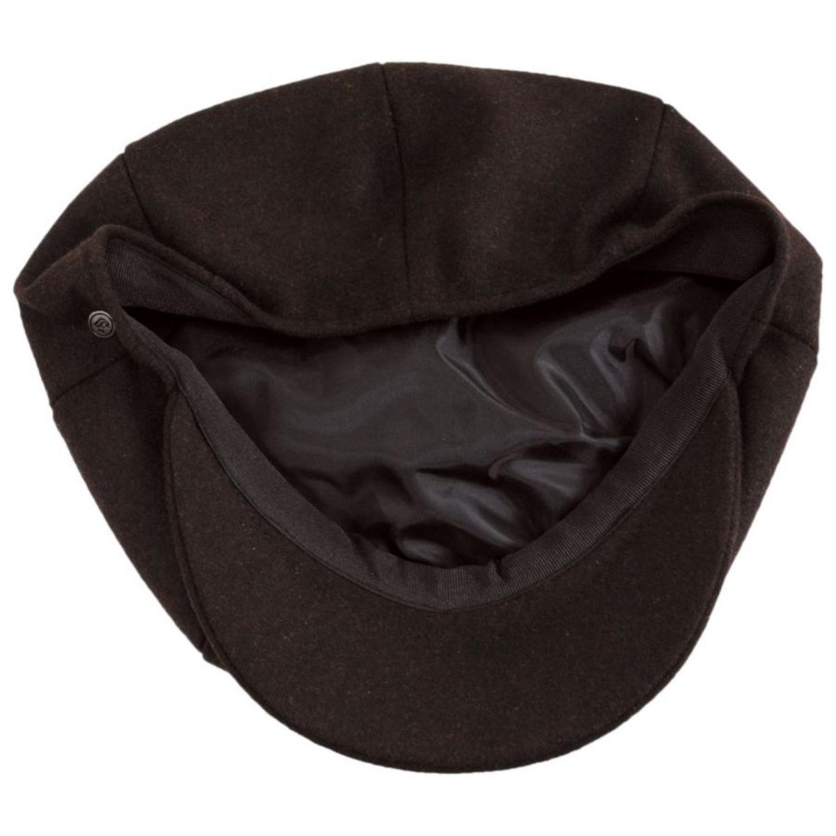 Jaxon Hats | Harlem Wool Blend Newsboy Cap | 167791 | under | CHOCOLATE BROWN
