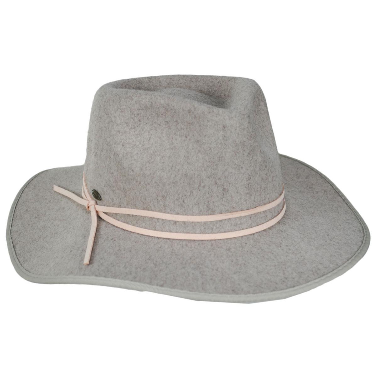 Scala | Thalia ProvatoKnit Rancher Fedora Hat | 123491 | lead | TAUPE