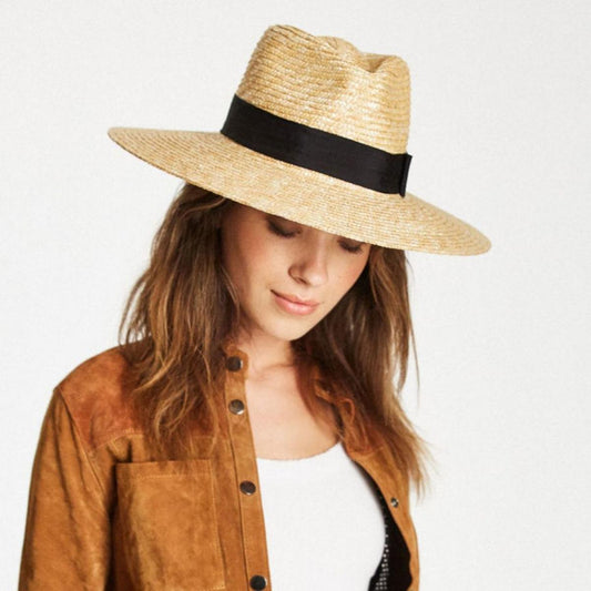 BRIXTON HATS | Joanna Wheat Straw Fedora Hat - Honey | 104012HNY | lsfone | HONEY