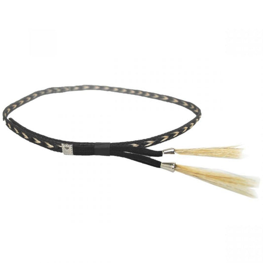 Kenny K | Vegan Leather and Horse Hair Hat Band | 602062 | lead | BLACK