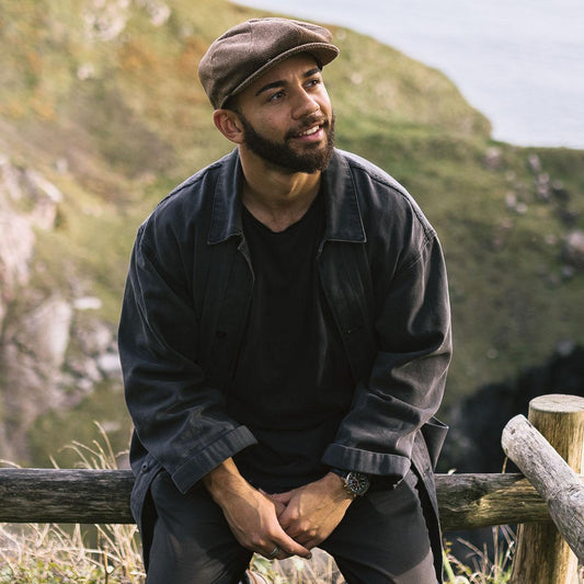 Jaxon Hats | Gotham Wool Blend Newsboy Cap | 167788 | lsmone | TAN/BROWN