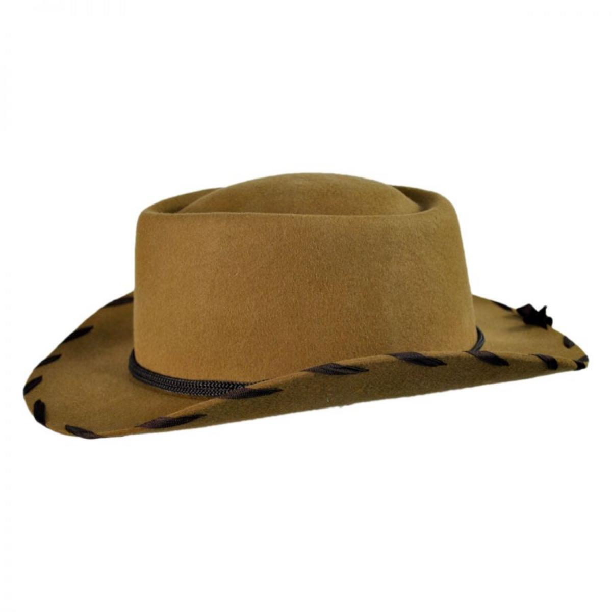 Jaxon Hats | Kid's Classic Wool Felt Cowboy Hat | 507000 | profile | TAN