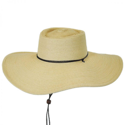 Jeanne Simmons | Wide Brim Toyo Straw Gambler Hat | 101717 | lead | NATURAL