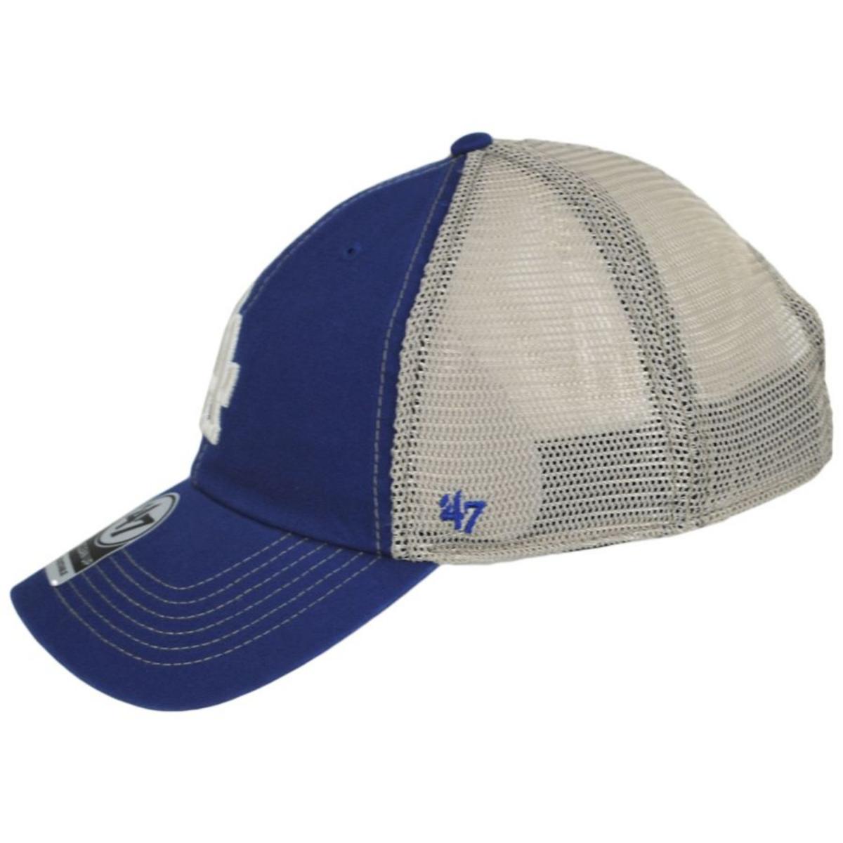47 Brand | Los Angeles Dodgers Trawler 47 Mesh Clean Up Baseball Cap | 203047 | profile | ROYAL