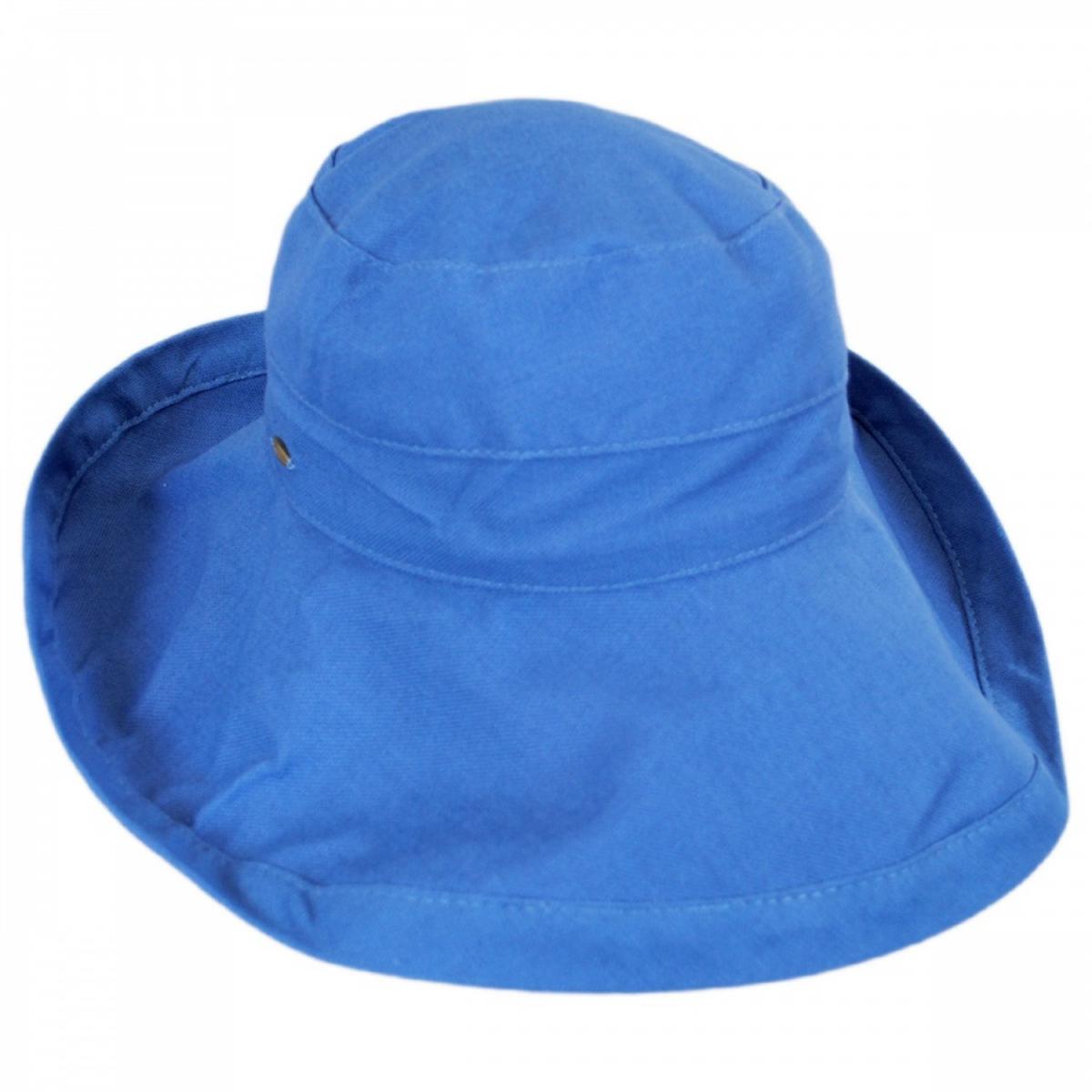 Scala | Lanikai Cotton Sun Hat | 106374 | lead | ROYAL