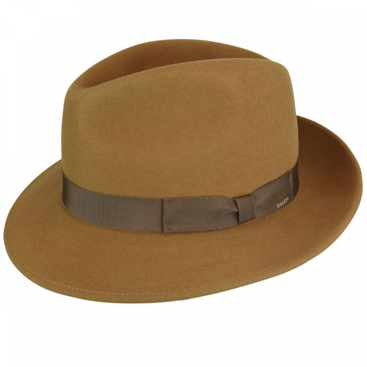 Bailey 1922 | Winters Elite Wool Felt Fedora Hat | 130168 | lead | CAMEL