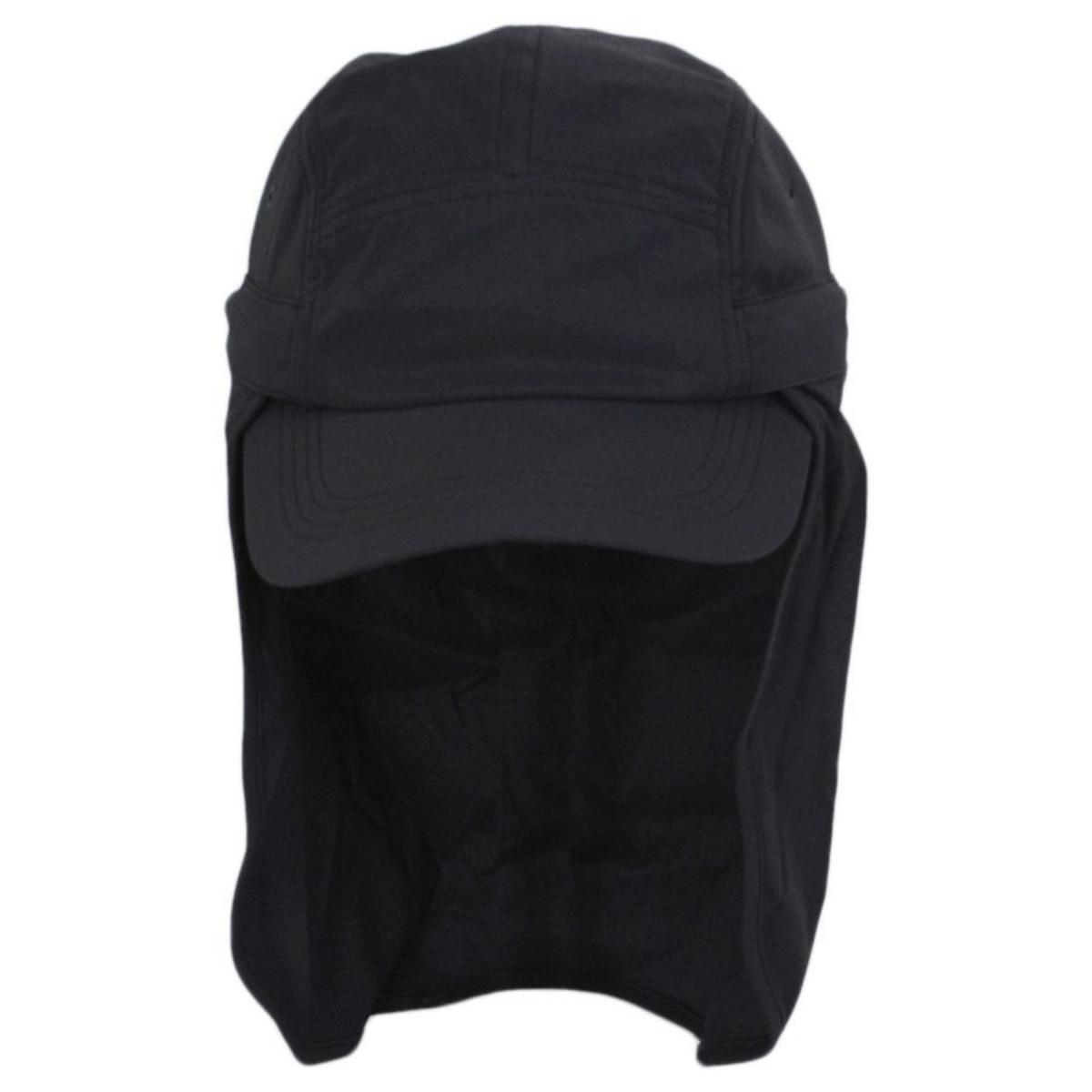 Tilley Endurables | Ultralight DWR Sunshield Neck Flap Baseball Cap | 400844 | front | BLACK