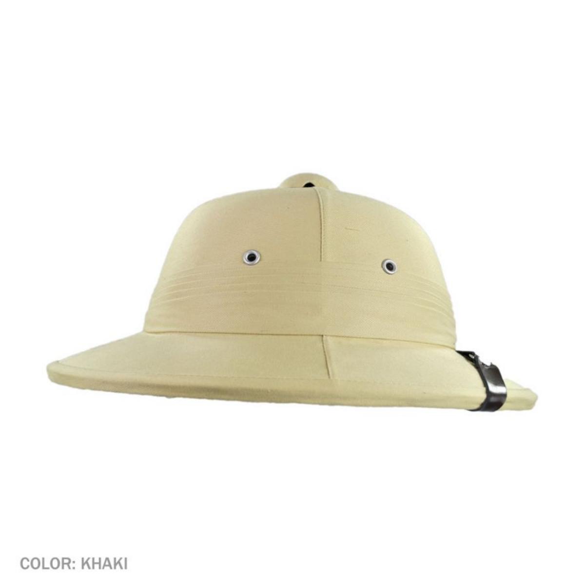 Village Hat Shop | Indian Pith Helmet | 155805 | under | KHAKI
