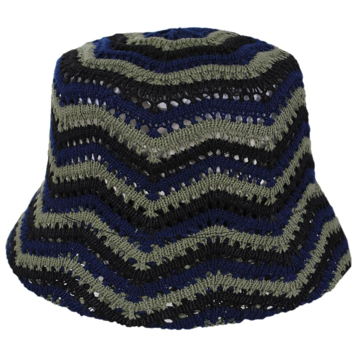 San Diego Hat Company | Dolly Cotton Knit Bucket Hat | 108649 | profile | NAVY