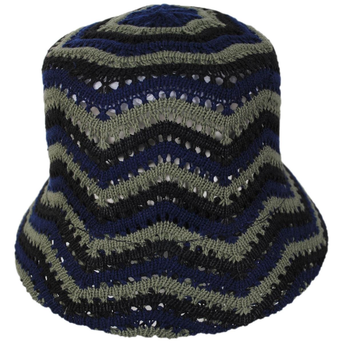 San Diego Hat Company | Dolly Cotton Knit Bucket Hat | 108649 | front | NAVY
