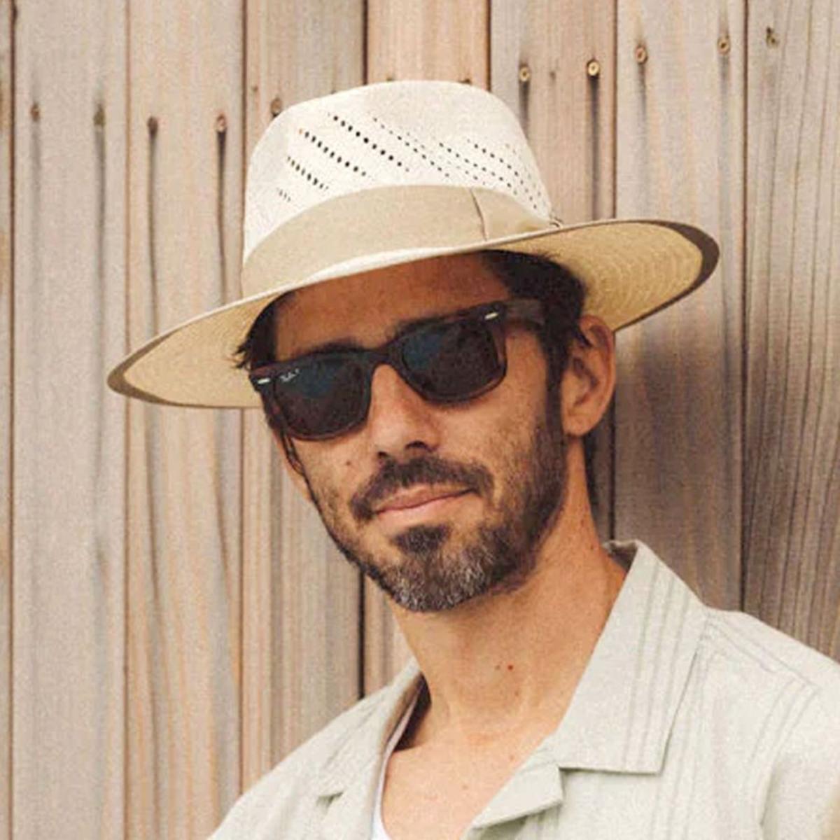 BRIXTON HATS | Bandera Reserve Shantung Straw Fedora Hat | 128351 | lsmone | NATURAL