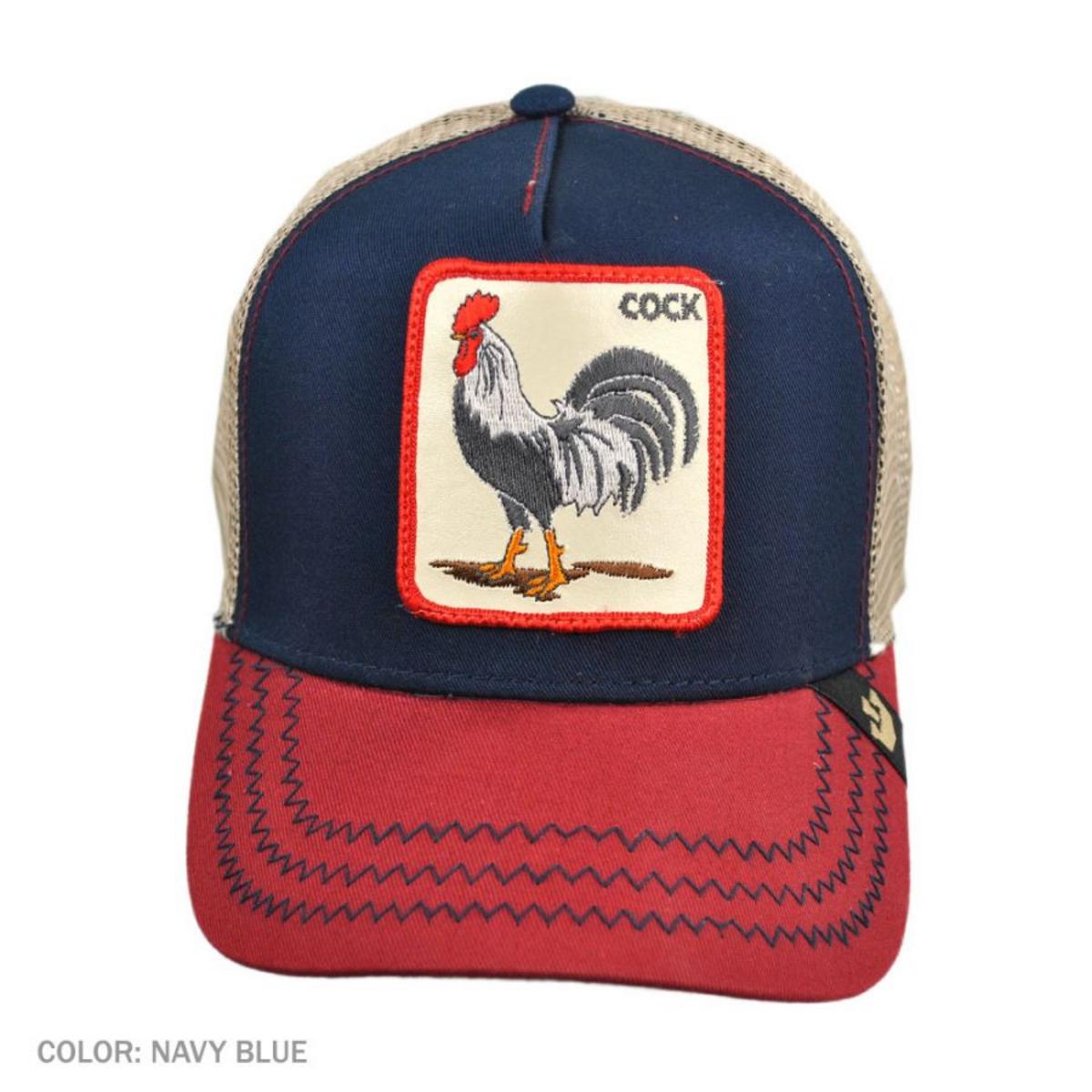 Goorin Bros | USA Cock Mesh Trucker Snapback Baseball Cap | 200414 | front | NAVY