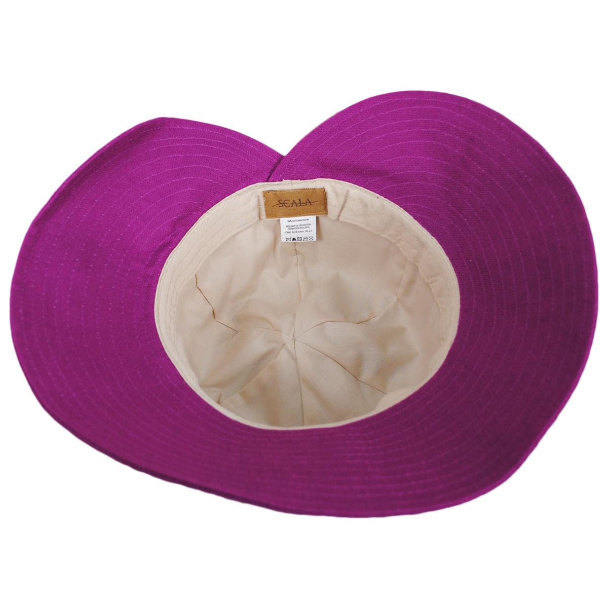 Scala | Elda Cotton Facesaver Cap | 106416 | under | ORCHID
