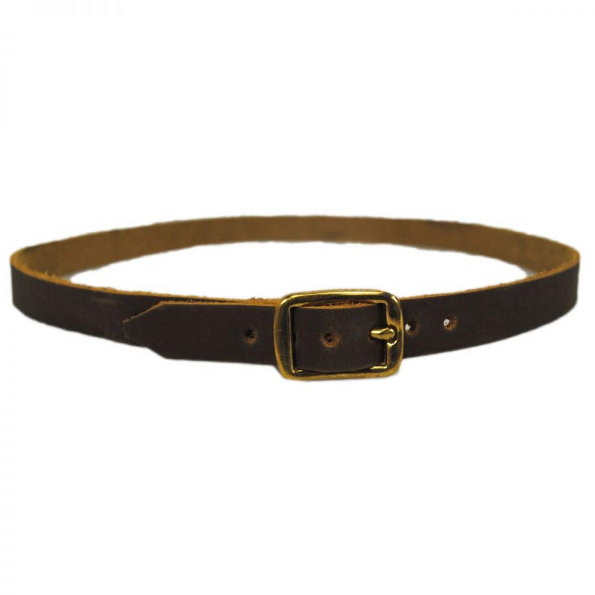 SunBody Hats | Leather Belt Hat Band | 602614 | lead | BROWN