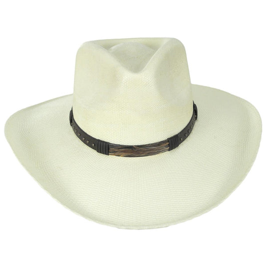 Stetson | Bighorn Bangora Straw Outback Hat | 127061 | front | NATURAL