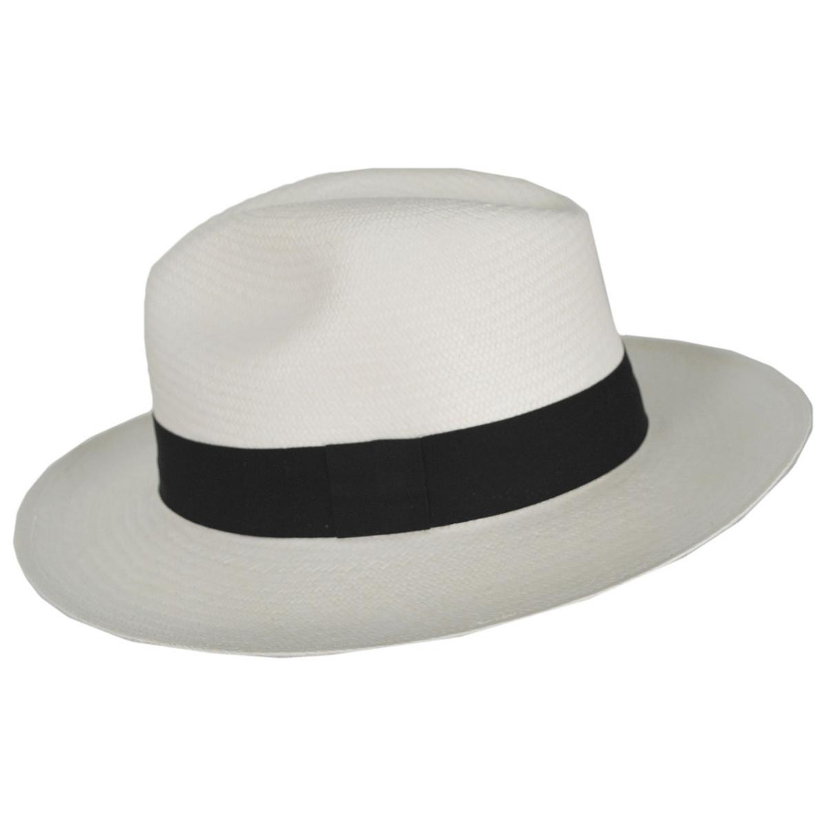 Hats Montecristi | Panama Straw Grade 10 Clasico Center Pinch Fedora Hat | 127127 | profile | BLEACH