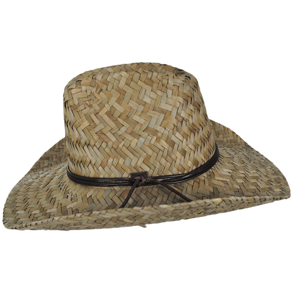 BRIXTON HATS | Houston Rush Straw Cowboy Hat | 128338 | profile | TAN