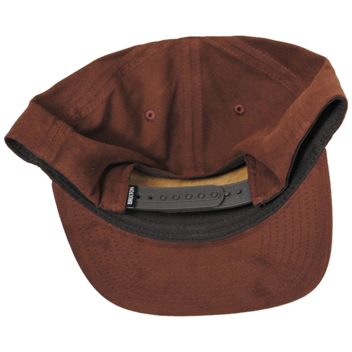 BRIXTON HATS | Oath III Vegan Suede Snapback Baseball Cap | 201713PBS | under | PINECONE BROWN SUEDE
