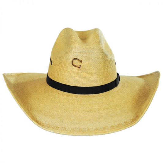 Charlie 1 Horse | Maverick Palm Straw Western Hat | 101649 | front | NATURAL