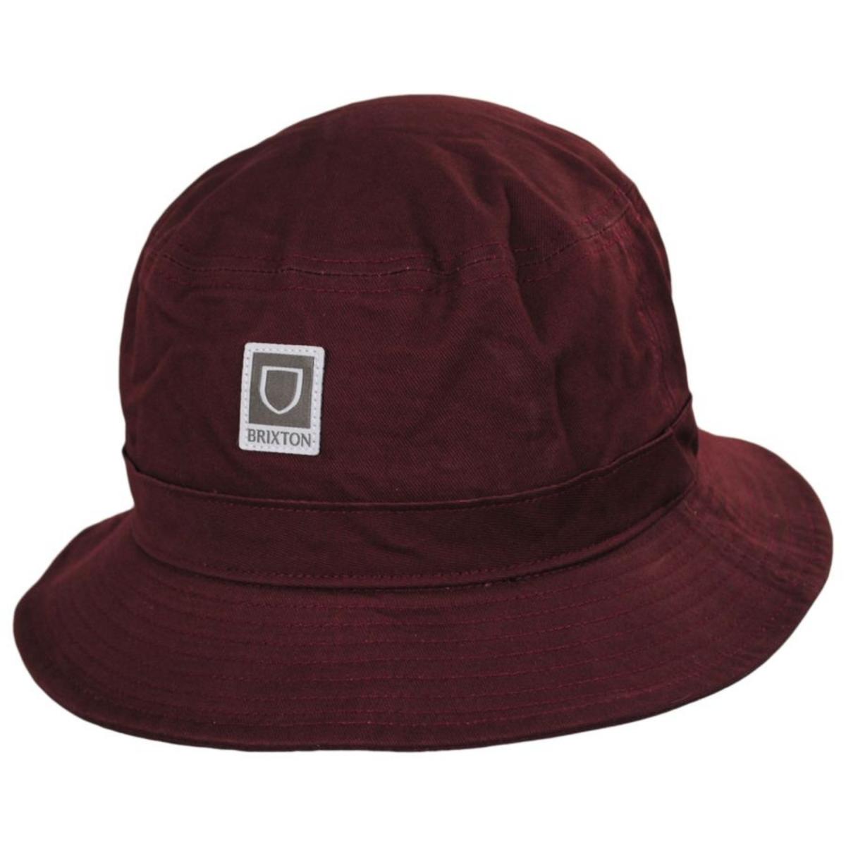 BRIXTON HATS | Beta Cotton Packable Bucket Hat - Standard Colors | 185525 | lead | DARK BRICK