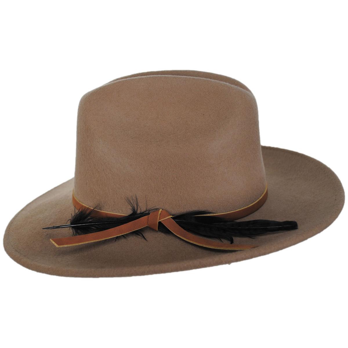 Scala | Adan Wool Felt Western Hat | 130440 | profile | PUTTY