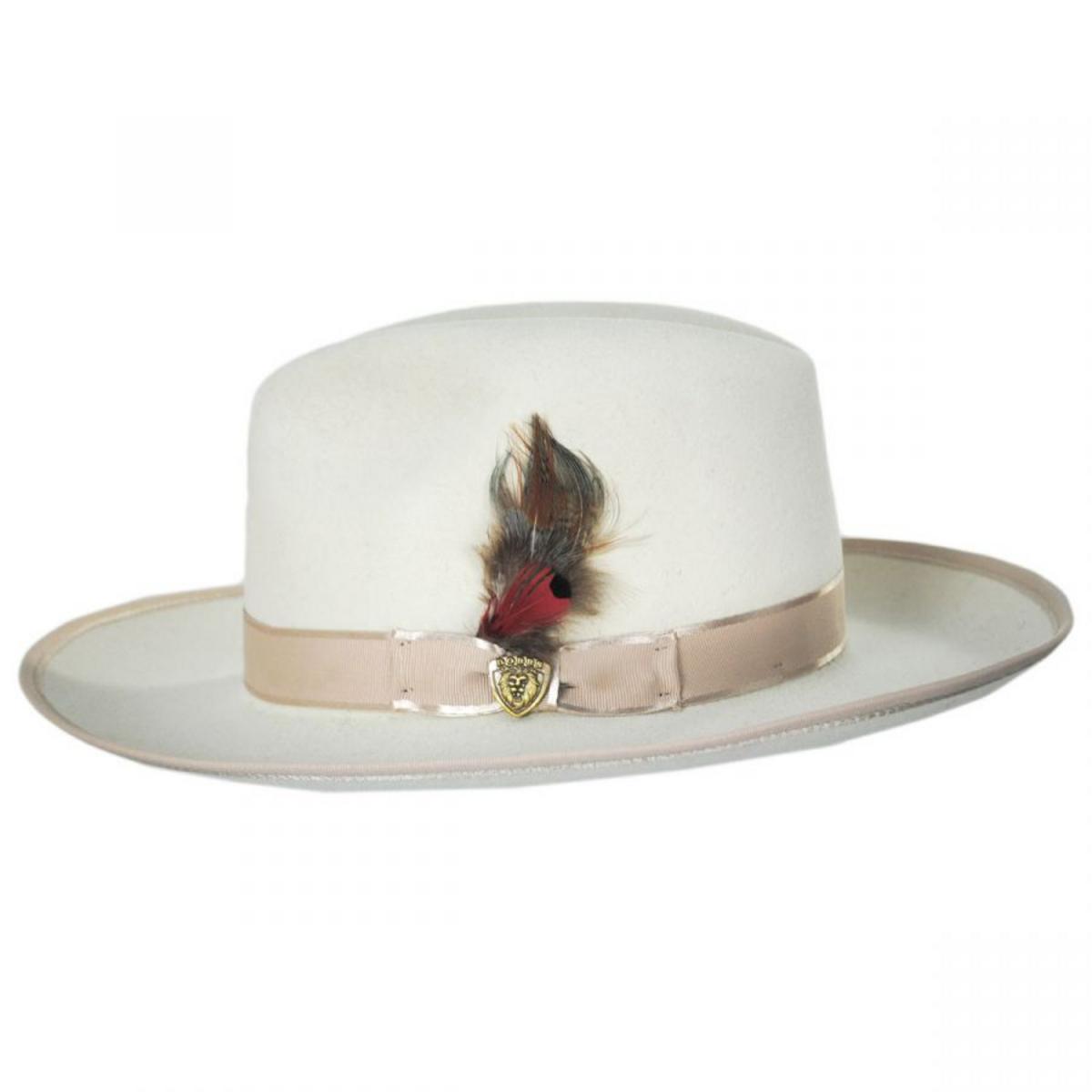 Dobbs | Esquire Wool Felt Fedora Hat | 130713 | profile | BONE