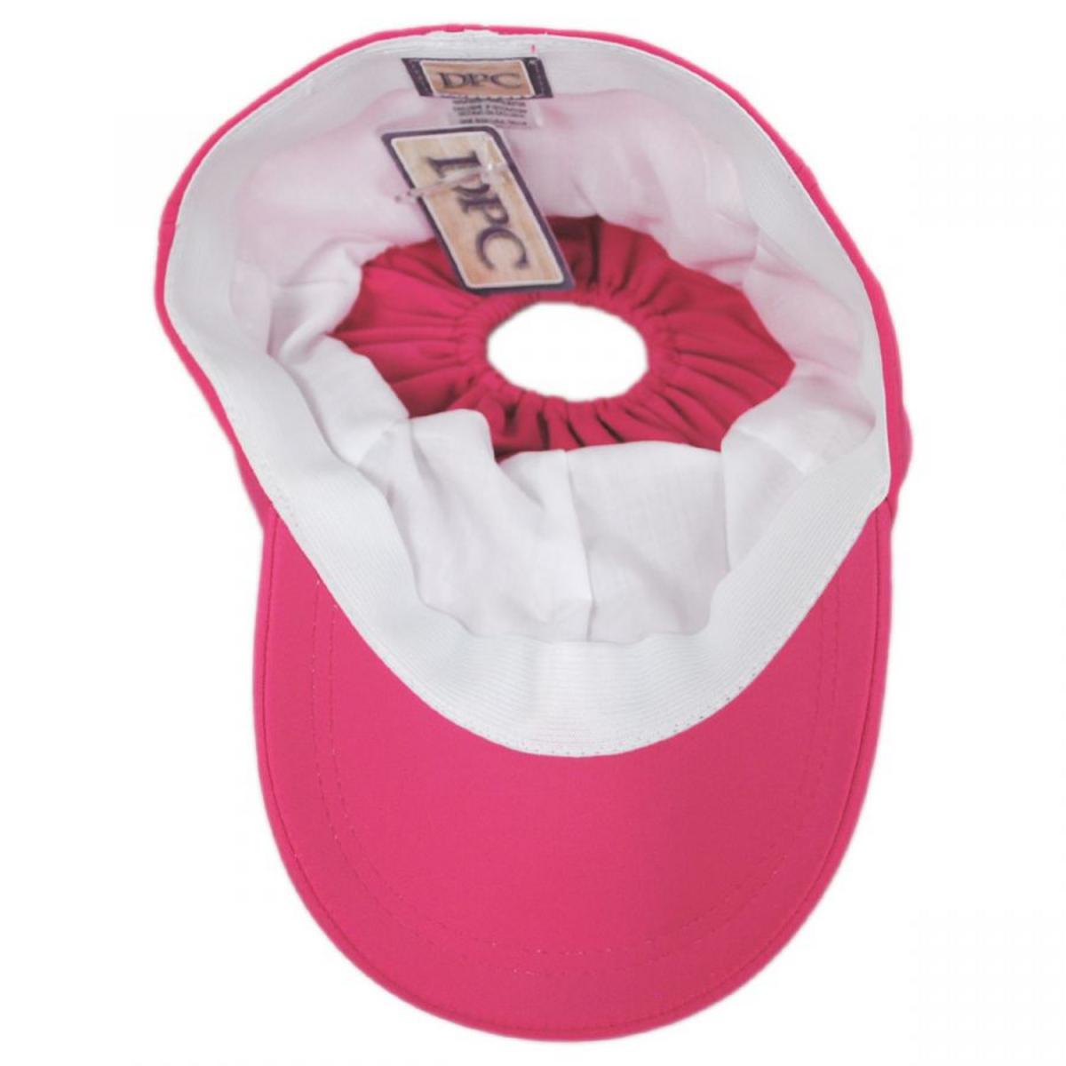 Dorfman Pacific | Bowline Ponytail Swimwear Fitted Baseball Cap | 200331 | under | FUCHSIA