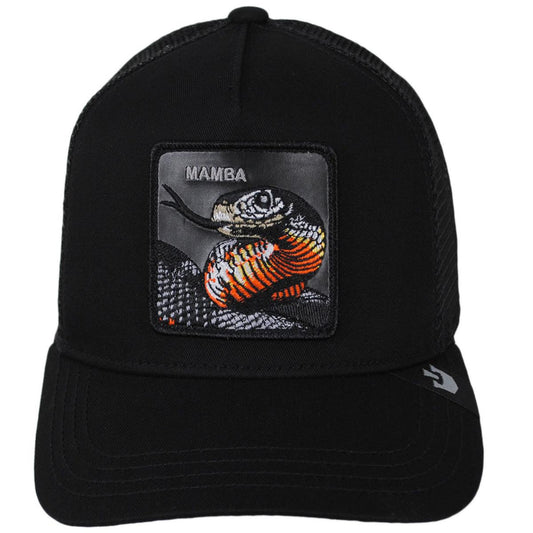 Goorin Bros | Maambaa Mesh Trucker Snapback Baseball Cap | 200646 | front | BLACK