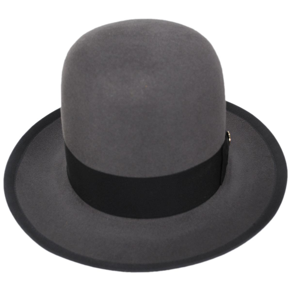 Stetson | Stetsonian B 160th Edition 6X Fur Felt Shapeable Open Crown Fedora Hat | 130755 | front | CARIBOU