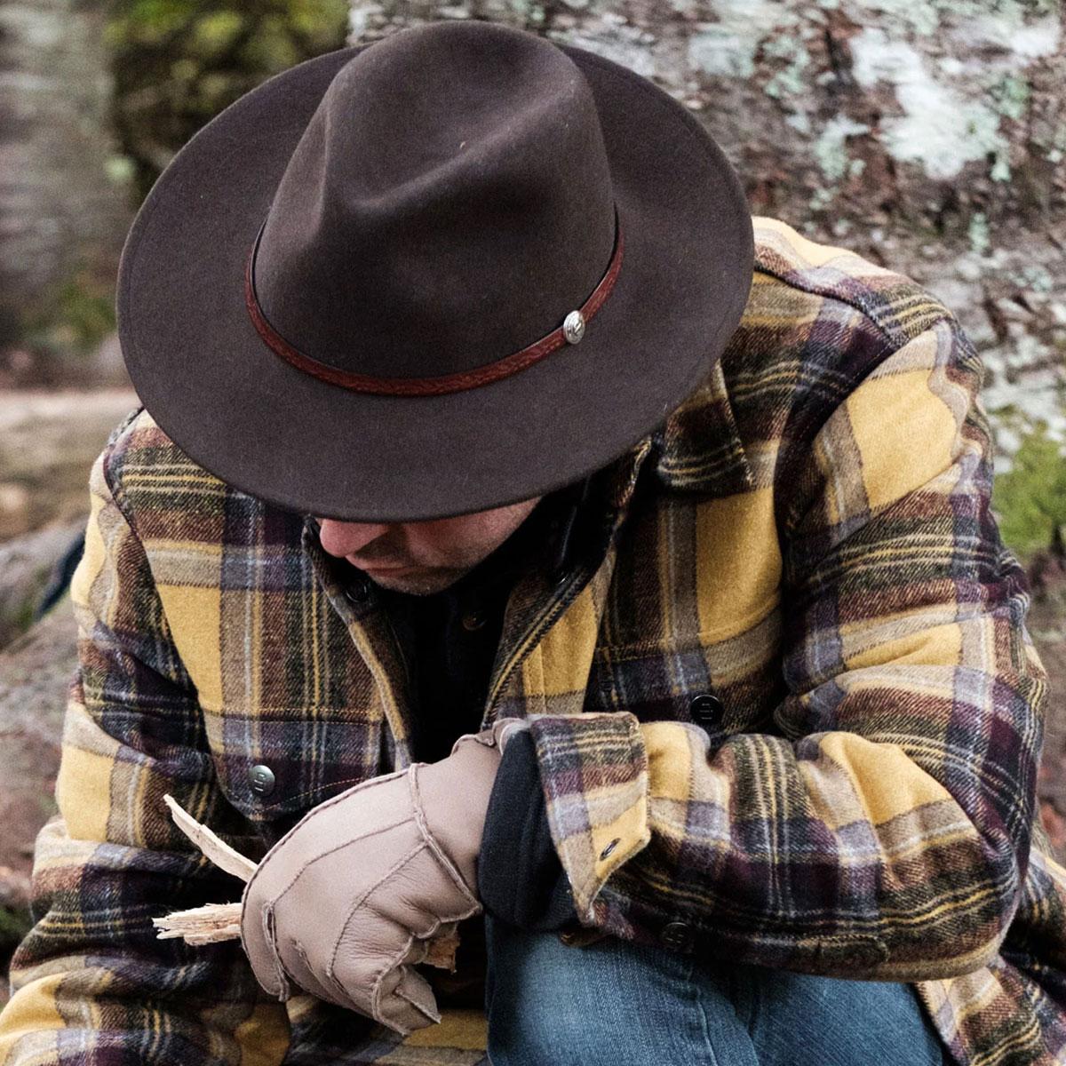 Stetson | Cromwell Crushable Wool Felt Fedora Hat | 130699 | lsmone | MINK