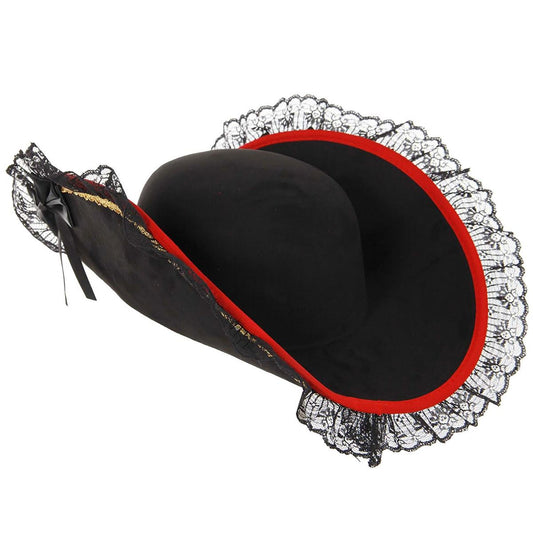 Elope | Lady Buccaneer Hat | 190337 | lead | RED/BLACK